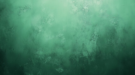 Obraz premium Green abstract texture with grunge canvas effect, gradient lighting, minimal composition.
