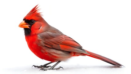 cardinal on a white background