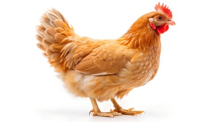chicken isolated on white background