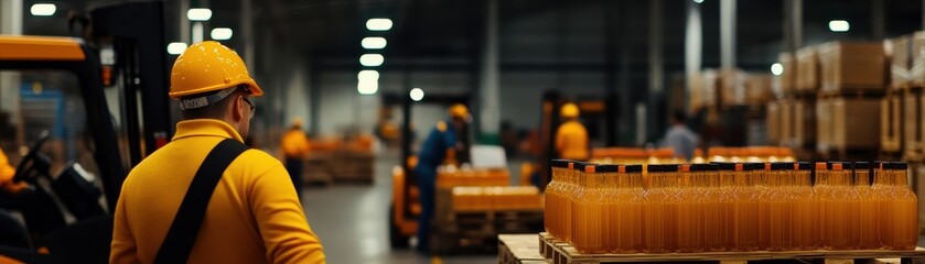 Efficient logistics warehouse filled with neatly organized crates ready for distribution and shipping.
