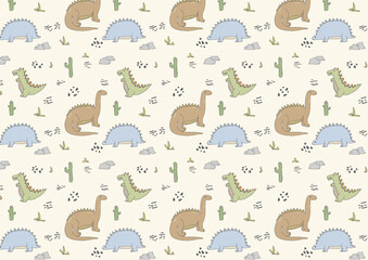 Dinosaurs Pattern for Kids