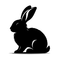 Obraz premium rabbit silhouette, rabbit vector