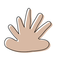 Abstract Organic Shape with Hand-Drawn Lines and Soft Pastel Colors for Decoration and Background