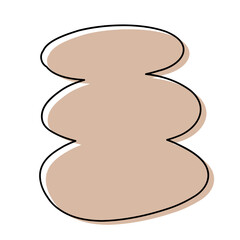 Abstract Organic Shape with Hand-Drawn Lines and Soft Pastel Colors for Decoration and Background