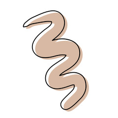 Fototapeta premium Abstract Organic Shape with Hand-Drawn Lines and Soft Pastel Colors for Decoration and Background