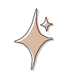 Abstract Organic Shape with Hand-Drawn Lines and Soft Pastel Colors for Decoration and Background