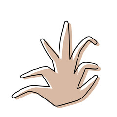 Abstract Organic Shape with Hand-Drawn Lines and Soft Pastel Colors for Decoration and Background