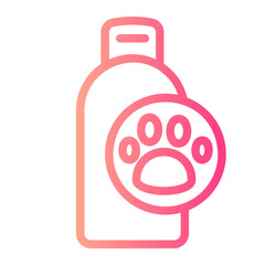 pet shampoo gradient icon