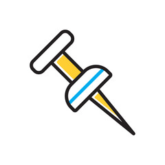 Multi color icon for location pin