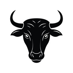 bull head silhouette art