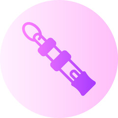 dog training whistle gradient icon