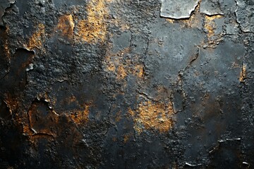 Obraz premium Cracked surface of weathered material showing textures and colors