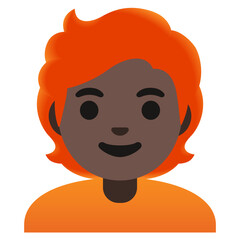 Person with Red Hair (Dark Skin)