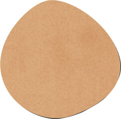 Abstract Brown Shape on White