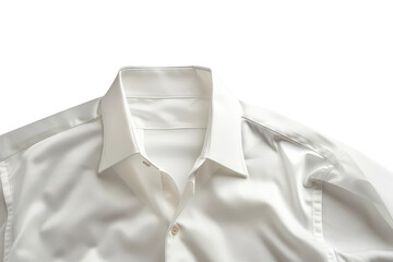 A relaxed white shirt with an open collar design. A versatile piece for both casual and semi-formal outfits