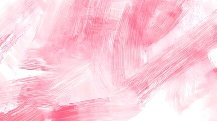 Abstract artwork showing broad strokes and shades of light pink