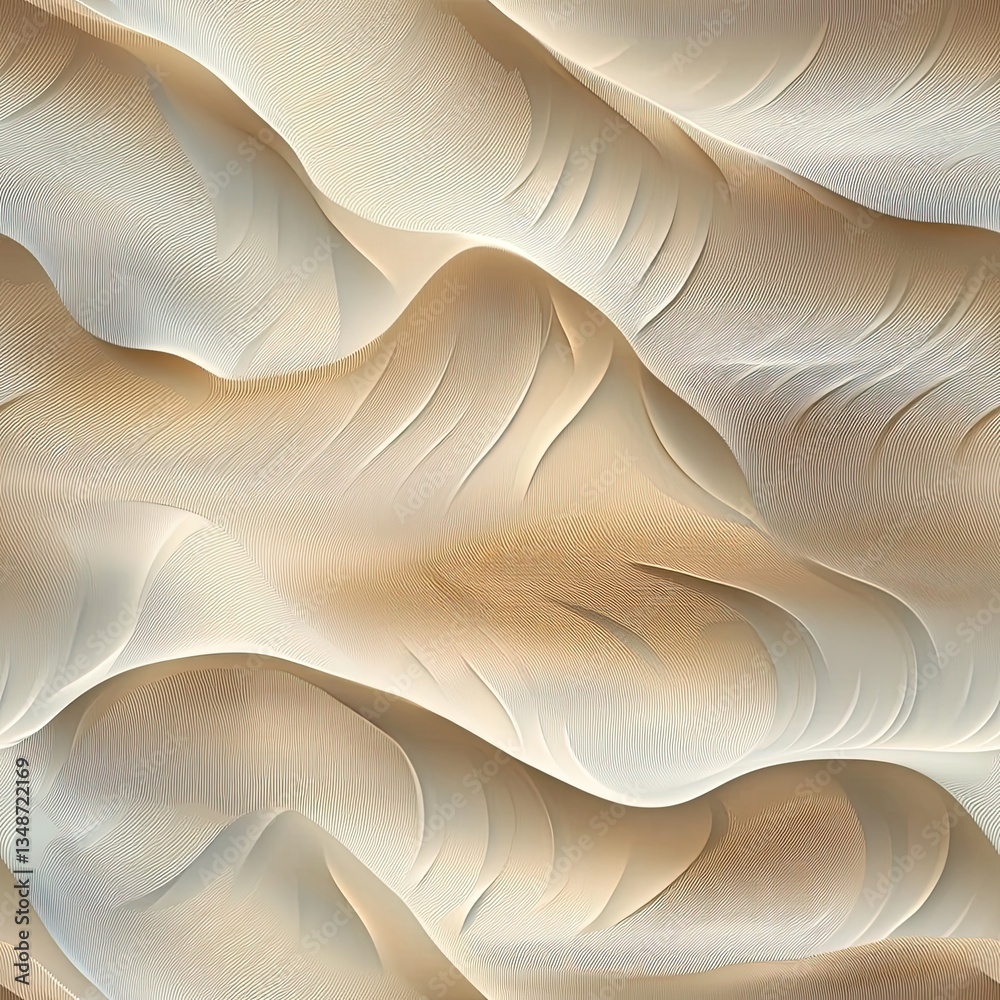 Poster abstract wavy grain pattern with layered transparency effects for digital design projects