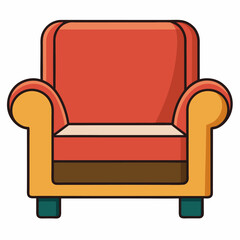 Chair icon on white background 
