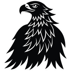 eagle in flight silhouette vector illustration, Silhouette of an eagle, silhouette of a flying bird, Eagle silhouette set vector design big pack of illustration and icon, Eagle silhouettes set.