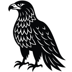 eagle in flight silhouette vector illustration, Silhouette of an eagle, silhouette of a flying bird, Eagle silhouette set vector design big pack of illustration and icon, Eagle silhouettes set.