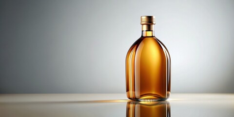 Amber Oil Bottle Mockup: Free Downloadable Template for Product Branding
