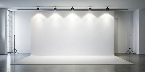 Blank Press Wall Backdrop for Event, Conference, or Branding - Free Mockup