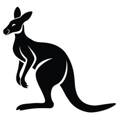 kangaroo vector illustration, kangaroo vector illustration, kangaroo icon vector illustration, Australian animal silhouette set with kangaroo silhouette vector image, illustration set of kangaroo.