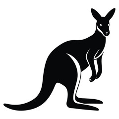 kangaroo vector illustration, kangaroo vector illustration, kangaroo icon vector illustration, Australian animal silhouette set with kangaroo silhouette vector image, illustration set of kangaroo.