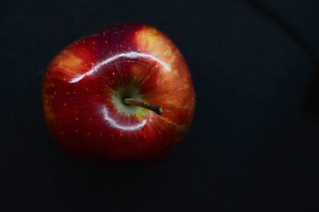 an apple close up photography