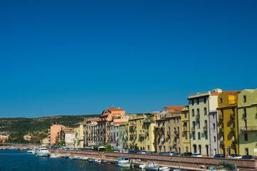 Fototapeta premium Charming village of Bosa, Sardinia, Italy