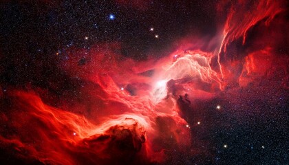 Fototapeta premium outer space nebula purple sky formation