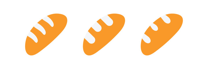 Bread icon. Simple vector icon bun