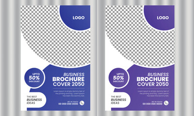 Modern business flyer design for print