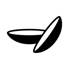 Simple contact lens icon. Vector.