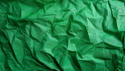 Fototapeta premium creased green paper backgrund texture