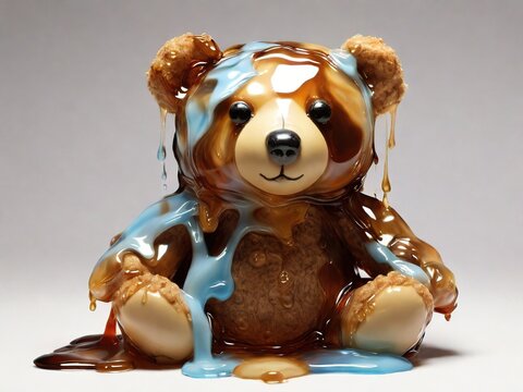 toy bear on white background