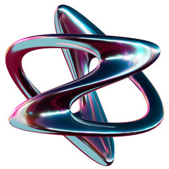 y2k chrome holographic element