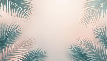 Elegant Palm Leaf Overlay
