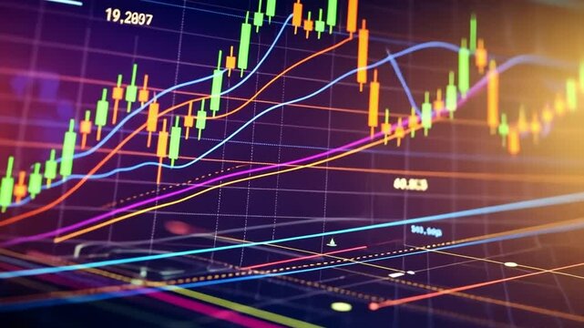 Beautiful stock ticker video
25031543