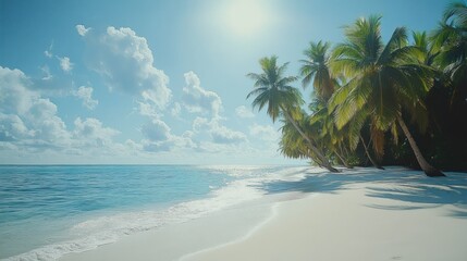 Fototapeta premium Tropical paradise beach scene