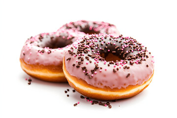 donut with pink sprinkles