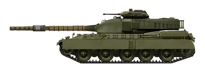 Chieftain-1M1 (modernization of the Chieftain-1M tank, where a new turret with an automatic loader in its stern is installed) © Tikros