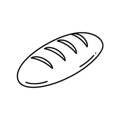 Freshly Baked Loaf: A simple yet appetizing illustration captures a freshly baked loaf of bread, its crust promising a symphony of flavors and textures.