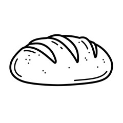 Freshly Baked Loaf: A simple illustration of a freshly baked loaf, evoking warmth and the comfort of home with a classic, timeless appeal.