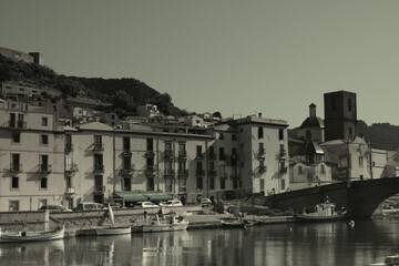 Obraz premium Village of Bosa - Sardinia island, Italy