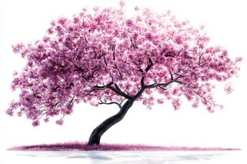 Fototapeta premium Delicate cherry blossoms highlighting the beauty of spring.