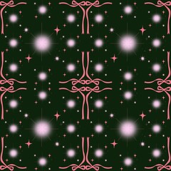 Starlight Bows Ethereal Night Pattern