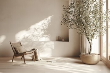 Cozy Scandi Boho Living Room Design