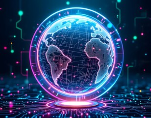 Global Digital Network: A Futuristic Representation of Interconnectivity