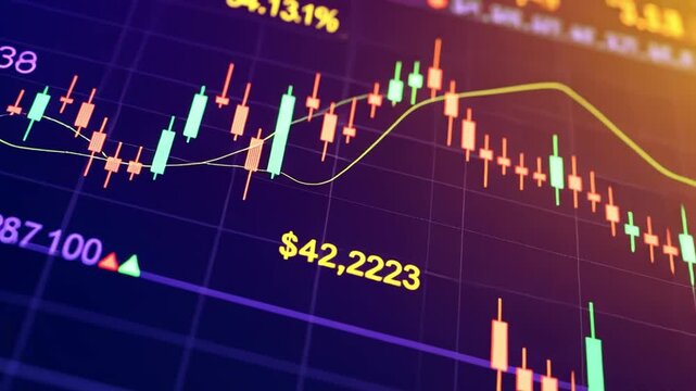 Beautiful stock ticker video
25031549